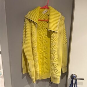 Yellow Cable Knit Sweater